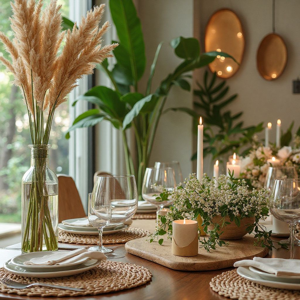 Eco-friendly decoration setup