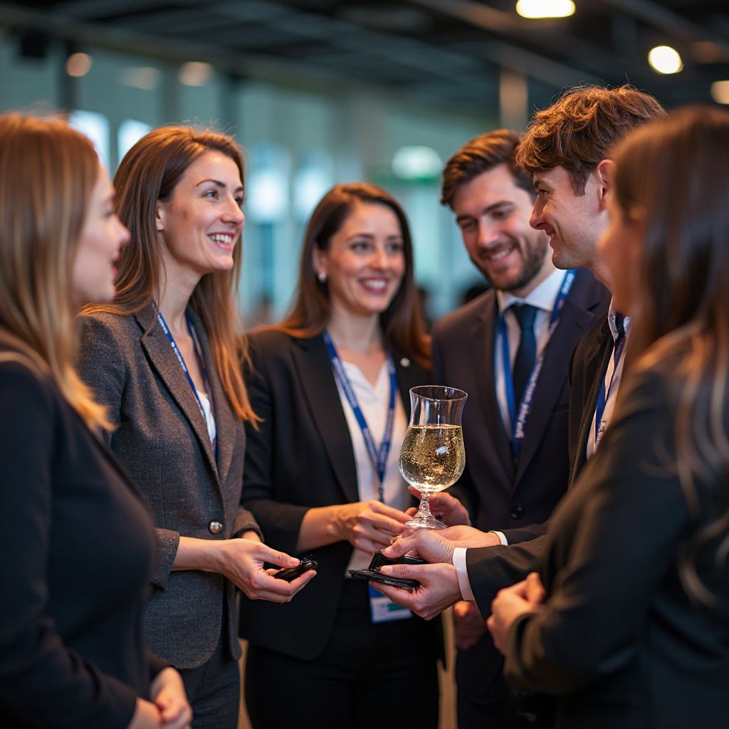 Award ceremony moment