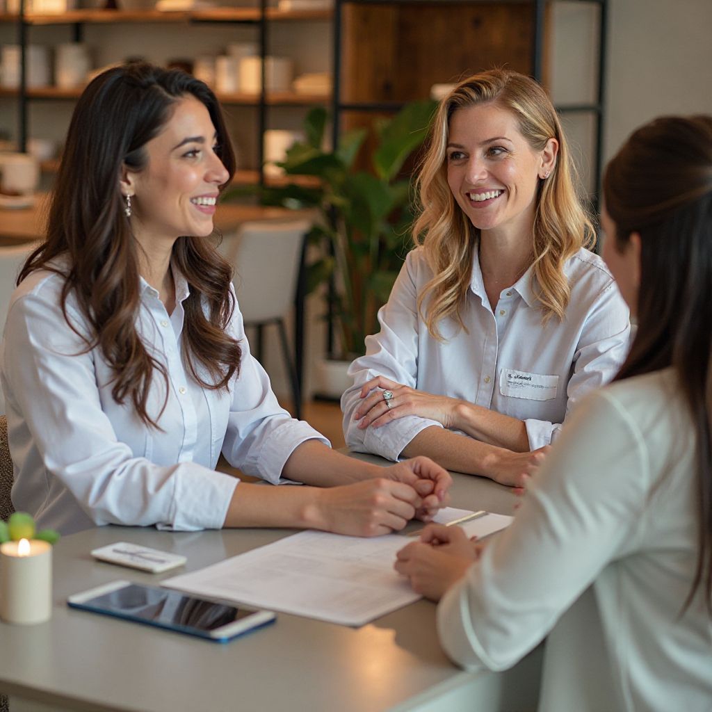 Client consultation meeting